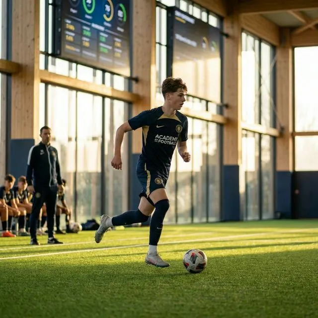 Atleta de elite treinando